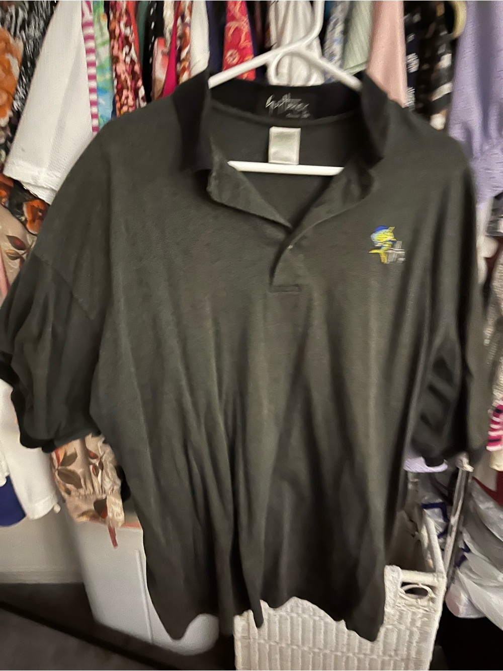 Classic Men' guy harvey  Dark Gray Polo with Small Embroidered Crest